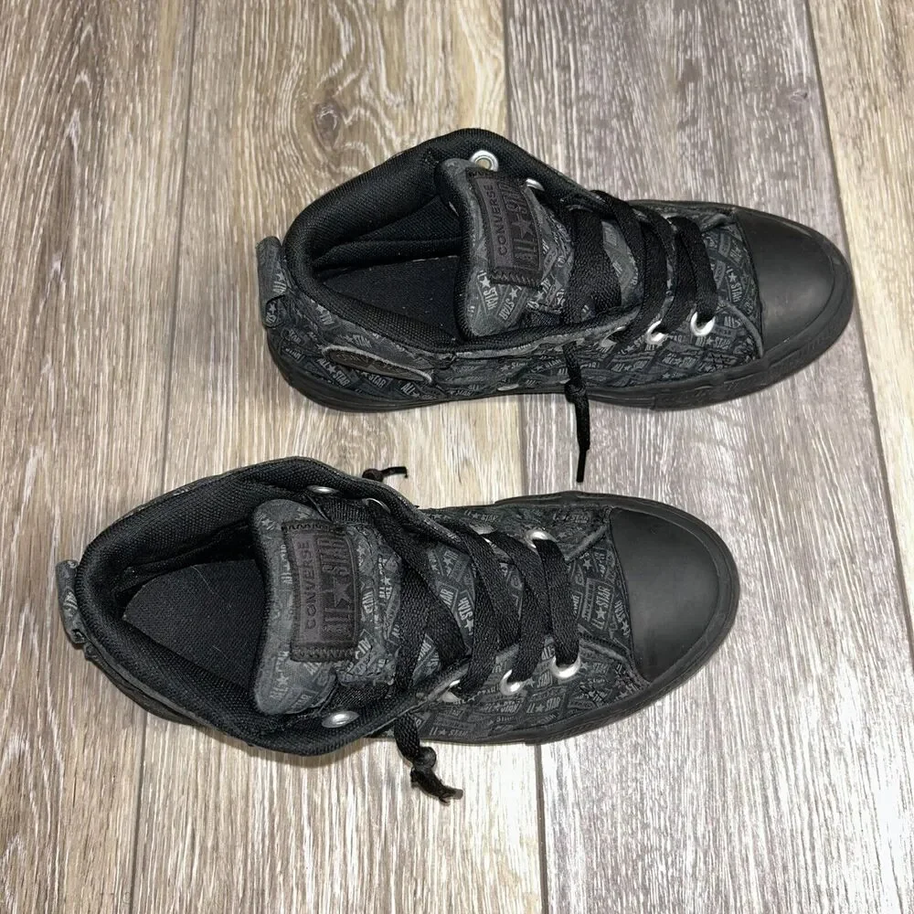 Converse Street Youth US Size 2 Black Mason Thunder Gray 666904F Sneaker Shoes